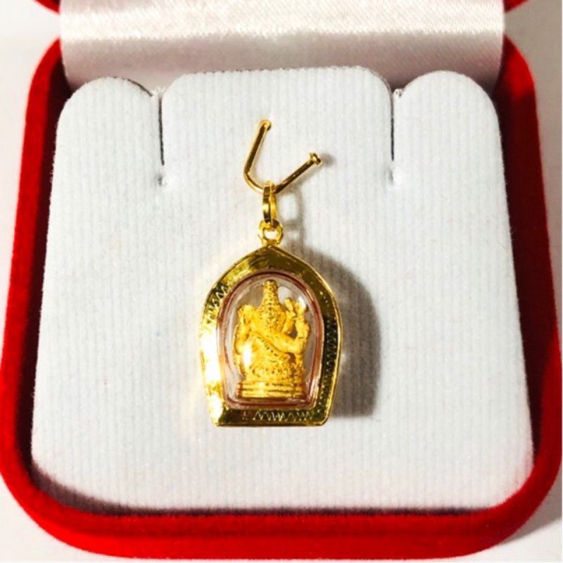 จี้พระพิฆเนศ (ปรางประทานพร) เลี่ยมทองแท้90% กันน้ำ