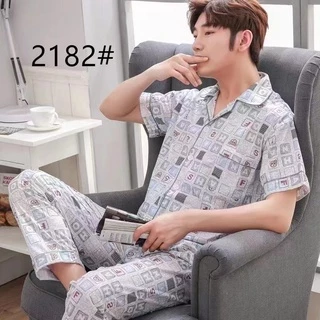 SL#ชุดนอนแขนสั้นขายาว.คอปกXXXL.ชุดนอนบิ๊กไซส์👕