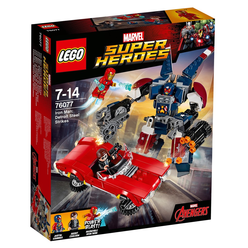76077 :  LEGO Marvel Super Heroes  Iron Man Detroit Steel Strikes (กล่องมีตำหนิเล็กน้อย)