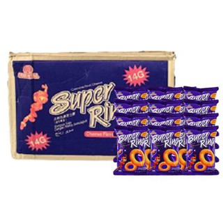 ขนม super ring cheese ขนาด 60 กรัม จำนวน 1  pack มี 10 ซอง