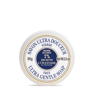 LOCCITANE en Provence ผลิตภัณฑ์ทำความสะอาดผิวหน้า Shea Ultra Gentle Face Soap 80 g. ผลิตภัณฑ์ทำความสะอาดใบหน้า ผลิตภัณ