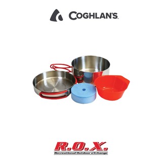 COGHLANS STAINLESS STEEL MESS KIT ชุดเครื่องครัวสแตนเลส เครื่องครัวแคมป์ปิ้ง