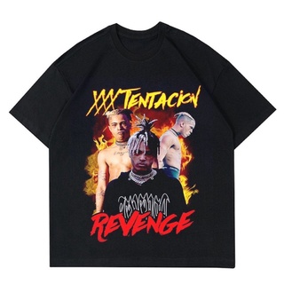 เสื้อยืดสีขาวเสื้อยืด ลาย Raptee XXXTENTACION | เสื้อยืด โอเวอร์ไซซ์ สไตล์วินเทจ | Rapper BOOTLEG เสื้อผ้าS-4XL