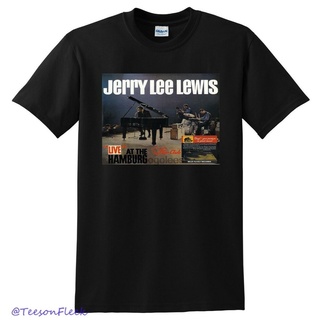 เสื้อยืดโอเวอร์ไซส์ขายดี เสื้อยืด พิมพ์ลาย Jerry Lee Lewis Live At The Star Club HamburgS-3XL