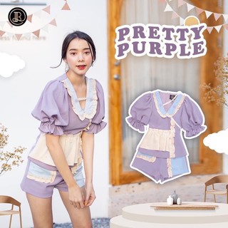 BLT Brand:รุ่น Pretty Purple เซ็ตเสื้อกางเกง งานตามหา