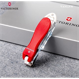 กรรไกรตัดเล็บ VICTORINOX Nail Clipper ลิขสิทธิ์แท้ ที่ตัดเล็บแสตนเลส ปากกรรไกรหมุ่นได้ 360 องศา คมมาก ตัดได้เรียบ แม่นยำ