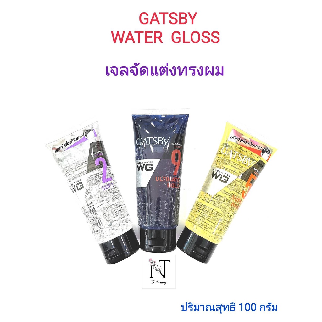 Gatsby Gel Hair Styling Gel Water Gloss แกสบี้ เจล เจลแต่งผม วอเตอร์ กลอส 100 g.