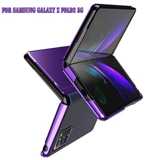 Samsung Galaxy Z Fold 2 5G Casing Smart Mirror Flip Clear View Phone Cover Case Fold2 W21 5G ปลอกโทรศัพท์