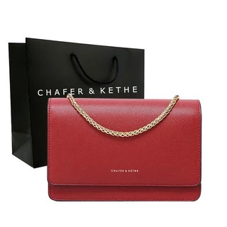 CHAFER&KETHE(ของแท้) กระเป๋าสะพายข้าง แฟชั่นผู้หญิง สายโซ่กระเป๋าสะพายไหล่