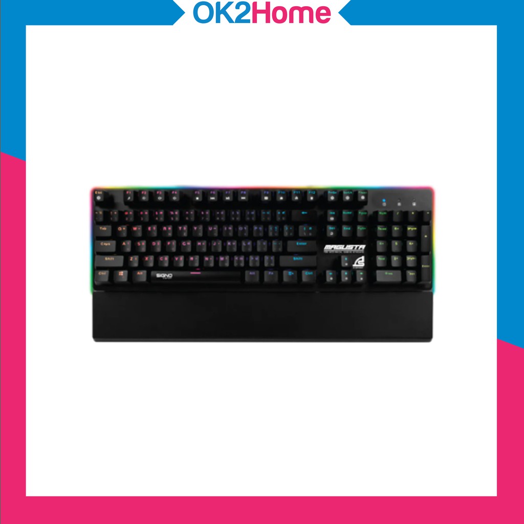 SIGNO KB-781 E-SPORT MAGUSTA GAMING คีย์บอร์ดเกมมิ่ง มาโคร กันน้ำได้
