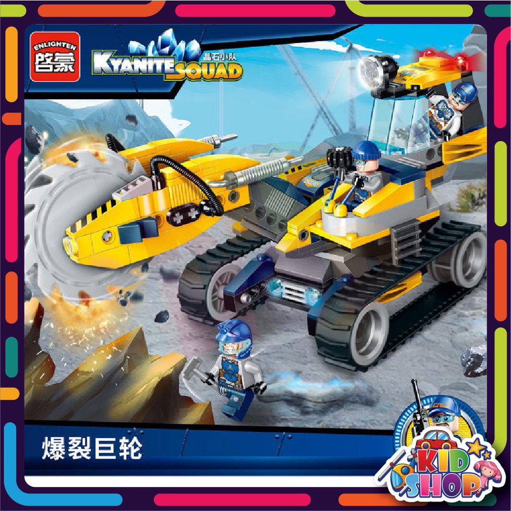 ตัวต่อ ENLIGHTEN KYANITE SQUAD ชุดรถขุดแร่ ENL2405 จำนวน 279 ชิ้น