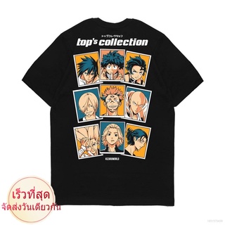 เสื้อยืดผ้าฝ้ายพรีเมี่ยม เสื้อยืดแขนสั้น พิมพ์ลายอนิเมะ Jujutsu Kaisen Demon Slayer Tokyo Revengers แฟชั่นสําหรับชาย และ