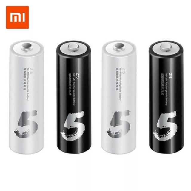 Original Xiaomi ZI5 AA Rechargeable Ni-MH Battery ถ่านชาร์จ ZI5 ขนาด AA 1ชุด 4ก้อน พร้อมกล่องใส่แบตเ
