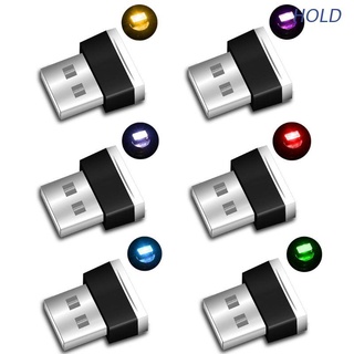 Hold โคมไฟ LED USB ขนาดเล็ก สําหรับติดตกแต่งภายในรถยนต์