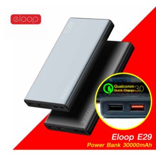 Eloop E29 แบตสำรอง 30000mAh รองรับชาร์จเร็ว Quick Charge 3.0/2.0 + Apple PD + Fast Charge Power Bank​ แท้100%