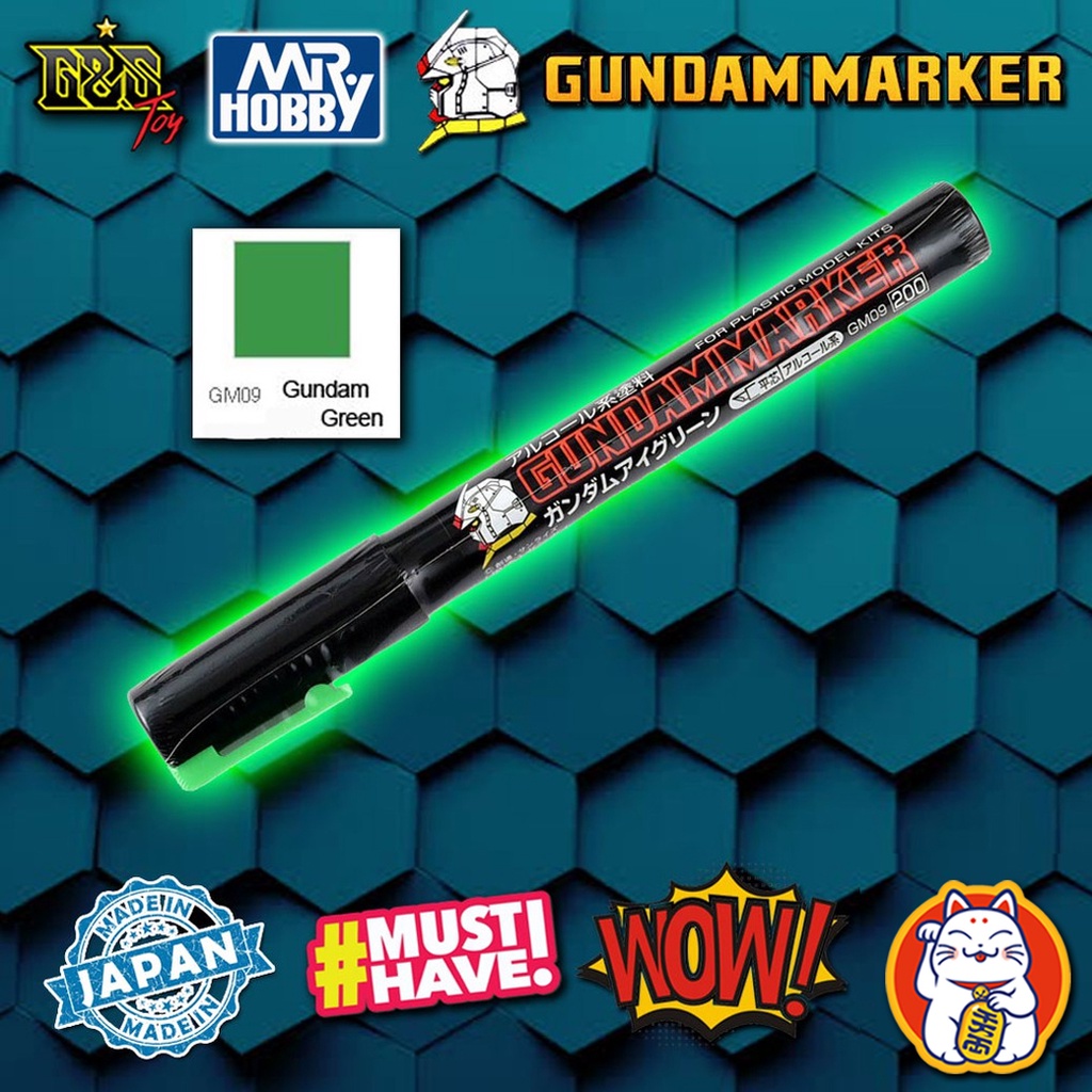 Gundam Marker - GM09 Green สีเขียว : Mr.Hobby