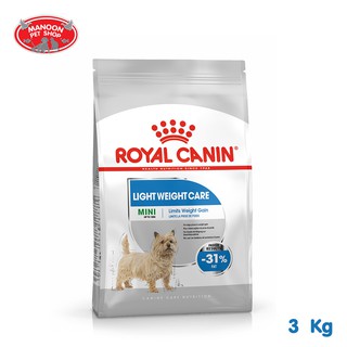 [MANOON] ROYAL CANIN Mini light weight care 3kg สำหรับสุนัขโตพันธุ์เล็กอายุ 10 เดือน ถึง 8 ปี