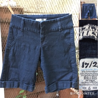 2sis1bro แบรนด์แท้ 17/21 Exclusive Denim กางเกงยีนส์ ขาสามส่วน มือสอง พร้อมส่ง sz 6