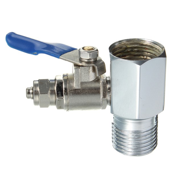 ก๊อกเครื่องกรองน้ำ BALL VALVE 1/4  T-WAY CONNECTOR 1/2  พร้อมซิลยางกันรั่ว