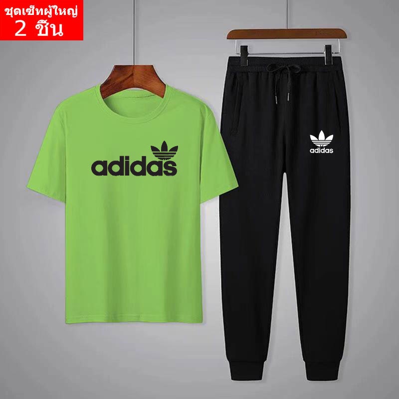 Future @@  ** BK414+KU249**  2 ชิ้น  เซ็ทแฟชั่น  ชุดแฟชั่นเสื้อยืด+กางเกงยาว ใส่ได้ชายและหญิง