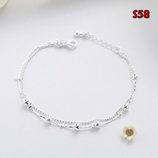 สร้อยข้อมือเงิน925 รหัส S58 พร้อมส่ง 925