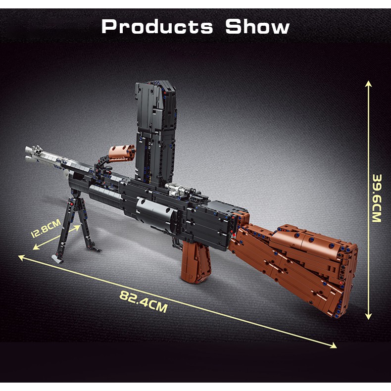 เลโก้Technical DIY Electronic Toy Light Machine Gun Blasting Machine ...