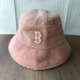 หมวก MLB Custard Cream Wool Fleece Bucket Hat