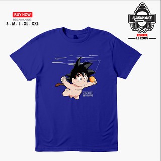 เสื้อยืดผ้าฝ้ายพิมพ์ลายแฟชั่น เสื้อยืด พิมพ์ลายอนิเมะดราก้อนบอล SONGOKU NEVERMIND