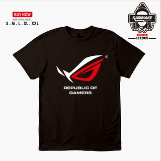 เสื้อยืด พิมพ์ลาย Asus ROG Republic of Gamers สําหรับผู้ชายสามารถปรับแต่งได้