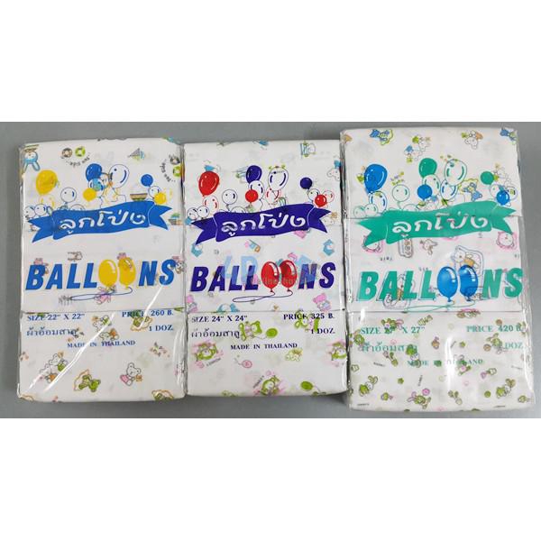 ผ้าอ้อมสาลู และ ผ้าสำลี 18” 22” 24” 27”ยกโหล 4p99 - รูปที่ 4