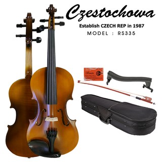 Czestochowa Violin ไวโอลิน ตัวบางเพียง 0.5 ซม ไวโอลินไม้ Spruce คอ Rosewood