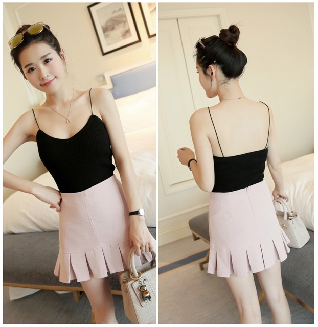 พร้อมส่งทันที❗️สายเดี่ยวไหมพรมผ้าร่อง  สุดฮิต#พรม - รูปที่ 2