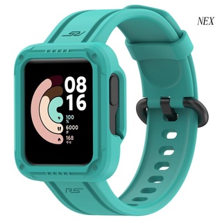 Nex สายนาฬิกาข้อมือซิลิโคน ทนทาน สําหรับ XiaomiMI Watch lite 1/2