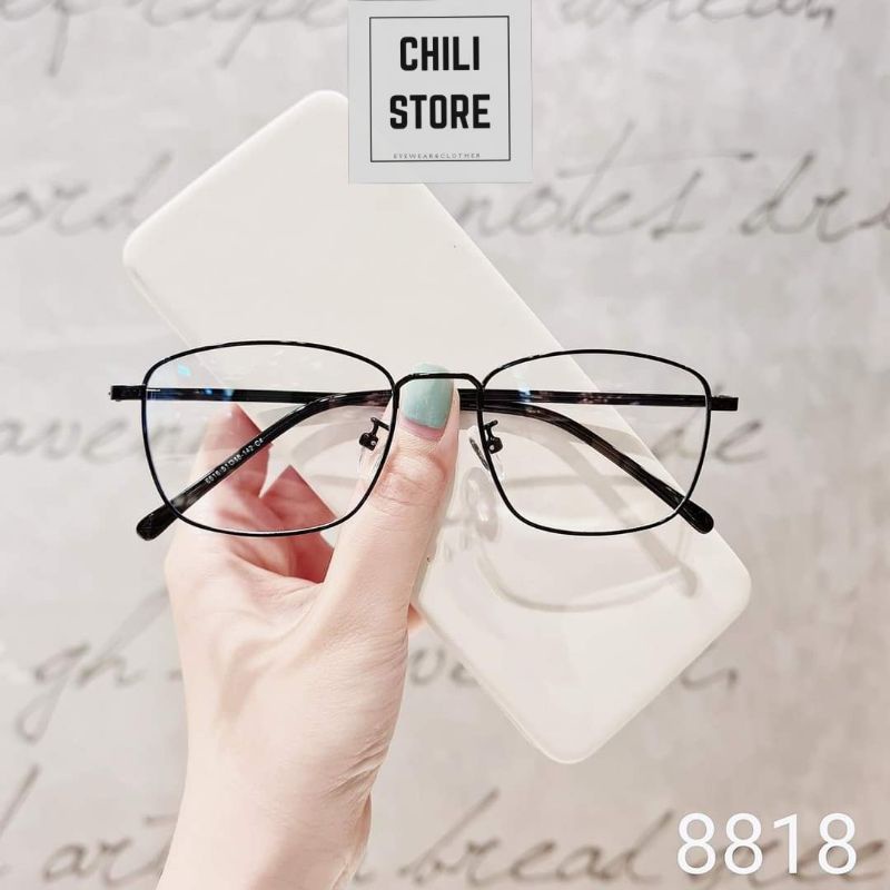 Chilistore กรอบแว่นตาแฟชั่นกรอบแว่นตาสําหรับผู้ชายและผู้หญิง 8818