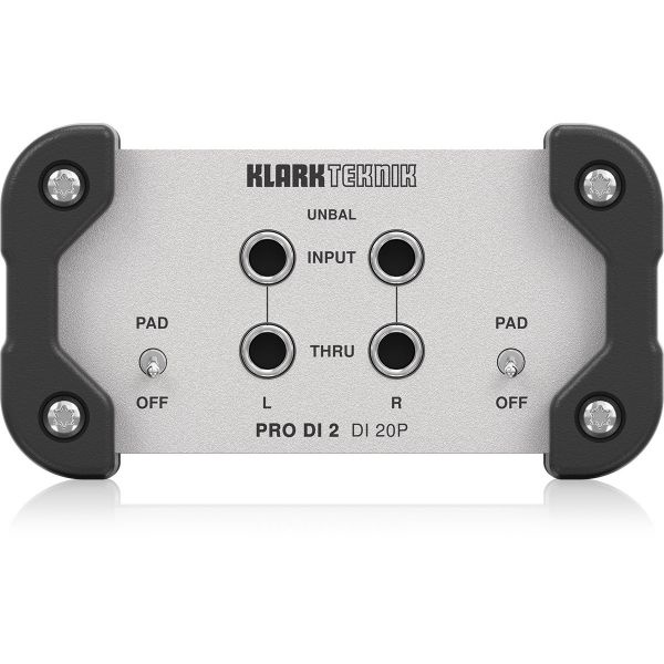KLARK TEKNIK PRO DI 2 DI 20P กล่องปรับระดับสัญญาณเสียง (ไดเร็ก บอกซ์) แบบ Passive Stereo DI Box, ขยายไดนามิกเรนจ์