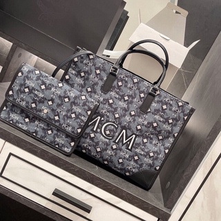 สินค้ามาใหม่-MCM-กระเป๋าผู้หญิง/กระเป๋าถือ/ของแท้ 💯%/พร้อมส่ง ยิงจริง [ส่งฟรี] เทรนด์แฟชั่นหรูหรา