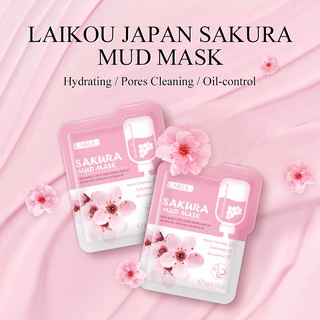 Laikou Sakura มาส์กหน้า ทําความสะอาดผิวหน้า ให้ความชุ่มชื้น