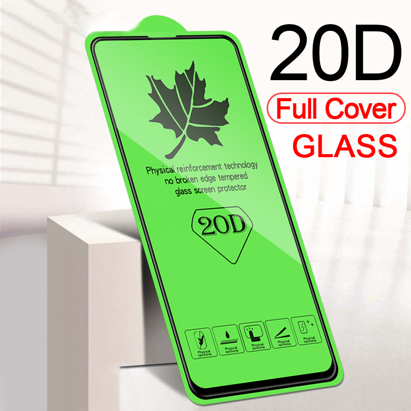 กระจกนิรภัย 20D สำหรับ Samsung Galaxy A90 A8S A10S A20S A30S A50S ป้องกันหน้าจอสำหรับ Samsung กระจกป