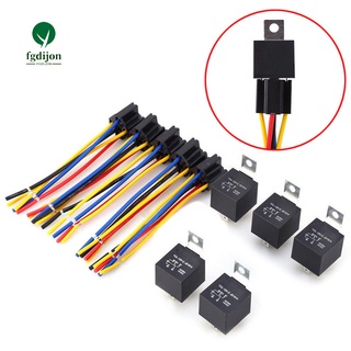 [COD] รีเลย์รถยนต์ DC 12V SPDT 5 Pin 5 สาย พร้อมซ็อกเก็ต 30/40 แอมป์