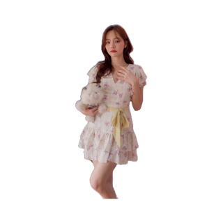 #JBS946 Cloudy Rainbow Dress