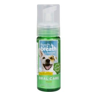 Tropiclean Fresh Breath Mint Foam ผลิตภัณฑ์เนื้อโฟมเพื่อการดูแลสุขภาพช่องปาก สุนัขและแมว (4.5 Oz.)