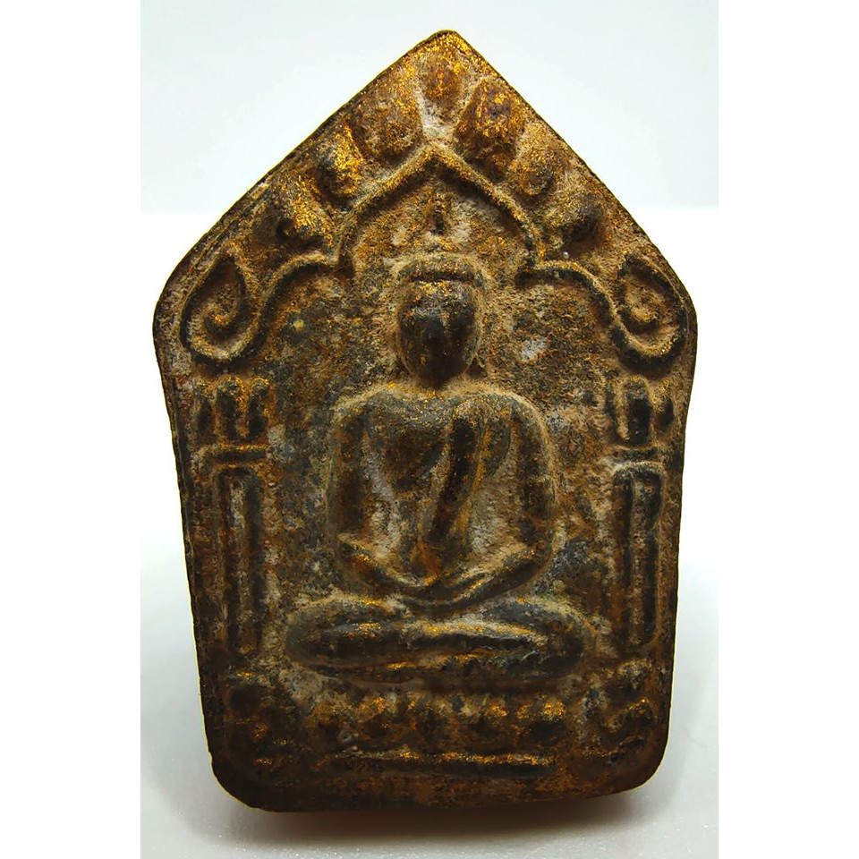 พระขุนแผนผงพรายกุมาร พิมพ์ใหญ่ หลังฝังรูปหล่อพระนาคปรก(แม่เหล็กดูดติด) หลวงปู่ทิม ปี 2515