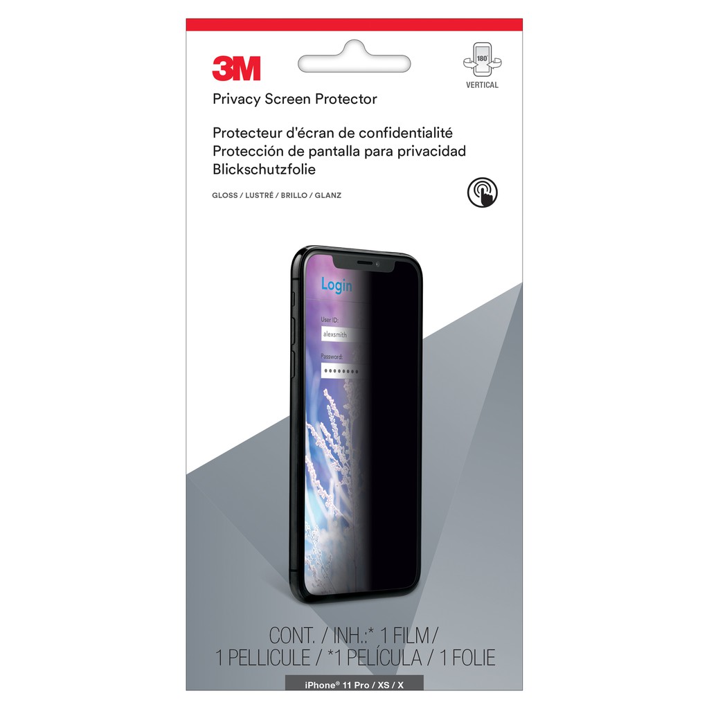 3M Privacy Screen Protector สำหรับ Apple iPhone 11 Pro/XS/X [MPPAP018]