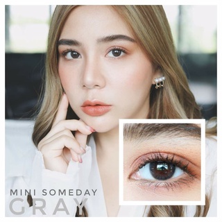 Mini Someday Gray/สีเทา [สายตาสั้น -0.00 ถึง -10.00] Size Mini (S) ขนาดเล็ก / คอนแทคเลนส์ / ยี่ห้อ Kitty Kawaii