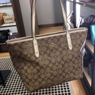 Tote 16” ซิบบน platinum อะไหล่ทอง