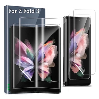 3 In 1 ฟิล์มไฮโดรเจลกันรอยหน้าจอ Hd สําหรับ Samsung Galaxy Z Fold 3 5G