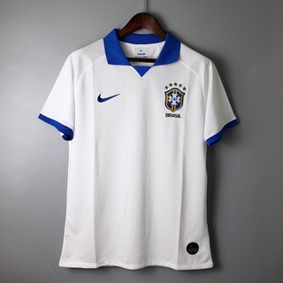 เสื้อกีฬาแขนสั้น ลายทีมชาติฟุตบอล บราซิล 19 20 2019 ชุดเหย้า