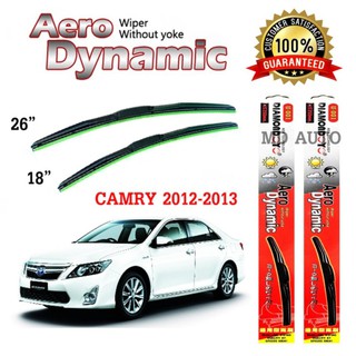 ใบปัดน้ำฝน Aero Dynamic (Diamond eye) ขนาด 18" 26" นิ้ว สำหรับ TOYOTA CAMRY 2012-2013 จำนวน 1 คู่