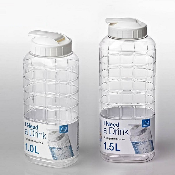 Locknlock กระบอกน้ำ ขวดน้ำมินิมอล ขนาด 1000 มล. รุ่น HAP810 ขนาด 1500 มล. รุ่น HAP812 ขวดน้ำลายตาราง