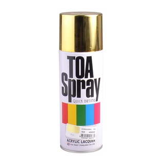✨ขายดี✨ TOA สีสเปรย์เกรดพิเศษ รุ่น 0102 ขนาด 400 CC. สีทองเหลือง 🚚พิเศษ!!✅
